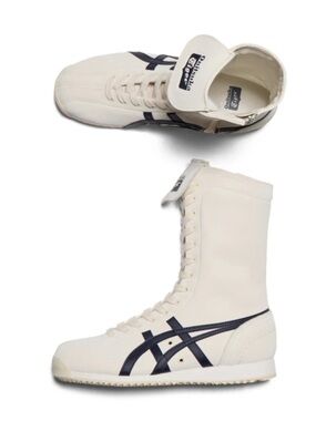NWOT Onitsuka Tiger Mexico 66 Boxing Boots Cream/Peacoat US Women’s 8 Japan